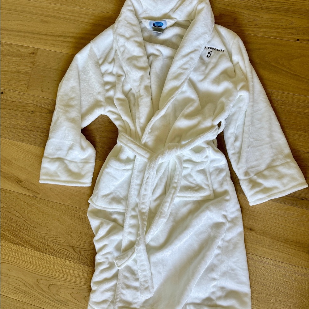 New soft white robe